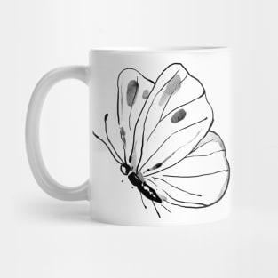 Ink Butterfly Side View Mug